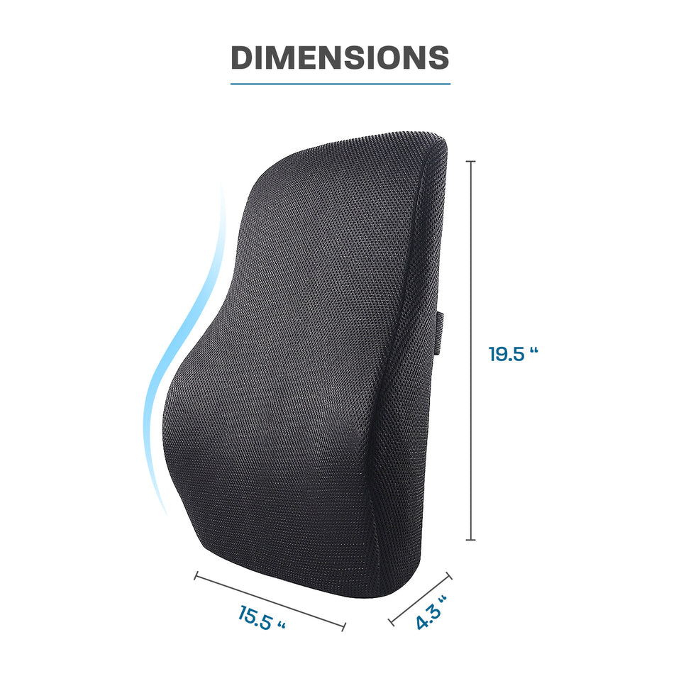 Sleepsia Lumbar Support Pillow for Office Chair- Back Support Pillow