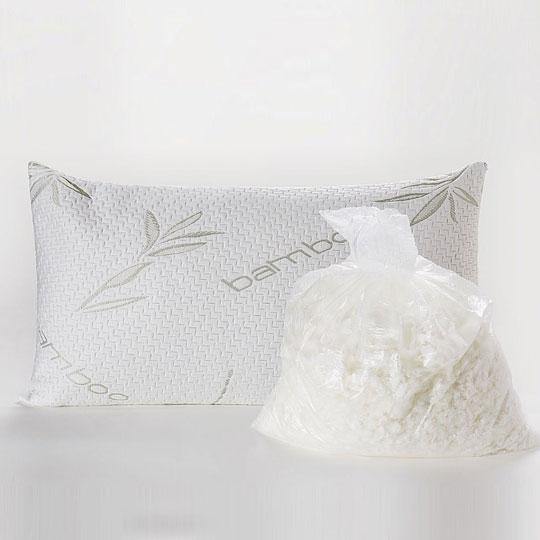 Shredded Bamboo Derived Viscose and Polyester Pillow (Premium) - Adjustable