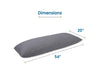 Full Body Pillow for Side Sleepers | Shredded Memory Foam Pillow