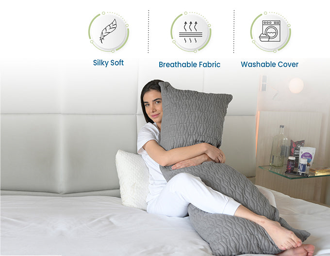 Full Body Pillow for Side Sleepers | Shredded Memory Foam Pillow