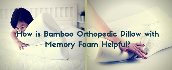 Bamboo Orthopedic Pillow with Memory Foam Helpful