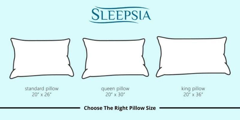 Choose the Right Pillow Size for your Comfort - Standard vs Queen vs King Pillow