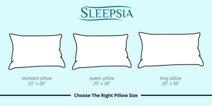 Choose the Right Pillow Size for your Comfort - Standard vs Queen vs King Pillow