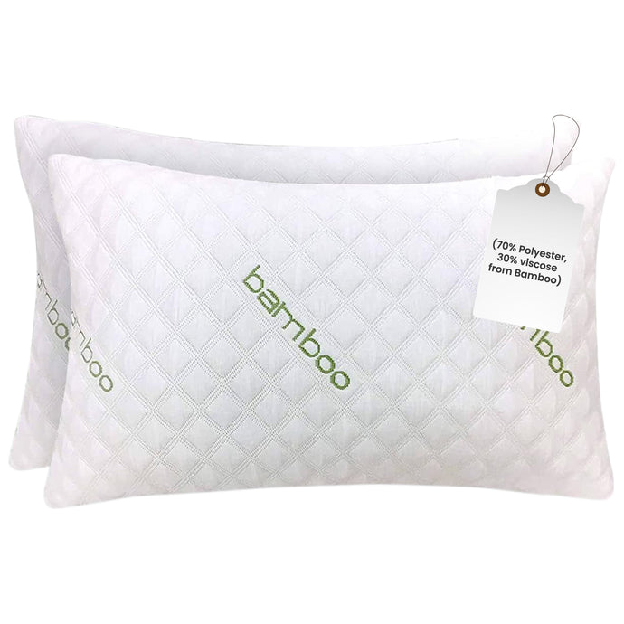 IK 2 Pack Pillow - Shredded Memory Foam Pillow Adjustable