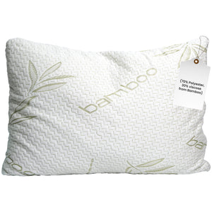 Shredded Bamboo Derived Viscose and Polyester Pillow (Premium) - Adjustable