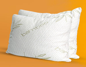 Bamboo King, Queen 2 Pack Adjustable Shredded Memory Foam Pillow