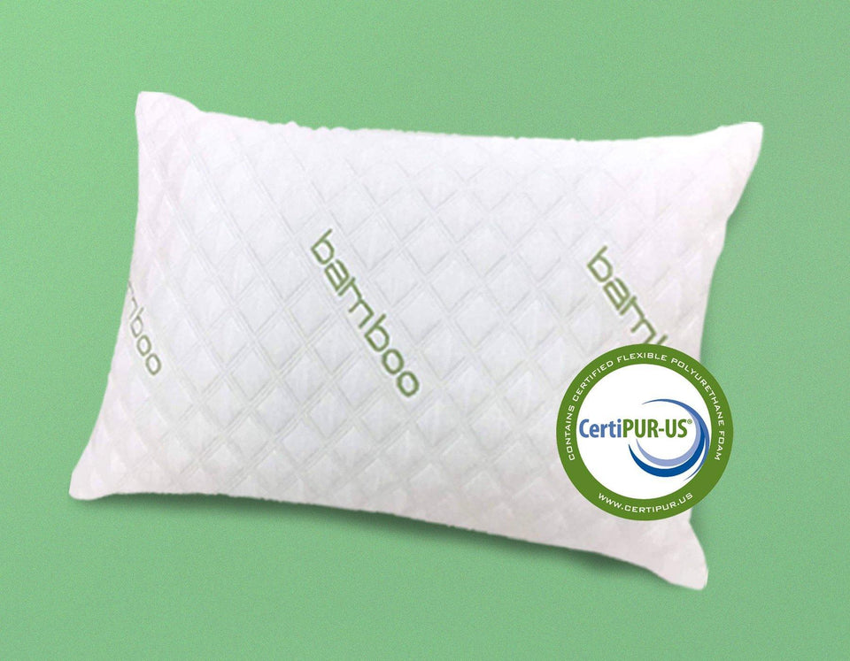 IK Bamboo Pillow (2-Pack) - Shredded Memory Foam Pillow Adjustable
