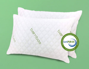 IK 2 Pack Pillow - Shredded Memory Foam Pillow Adjustable