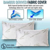 Bamboo Memory Foam Pillow, Best Pillow for Sleeping with washable Covers